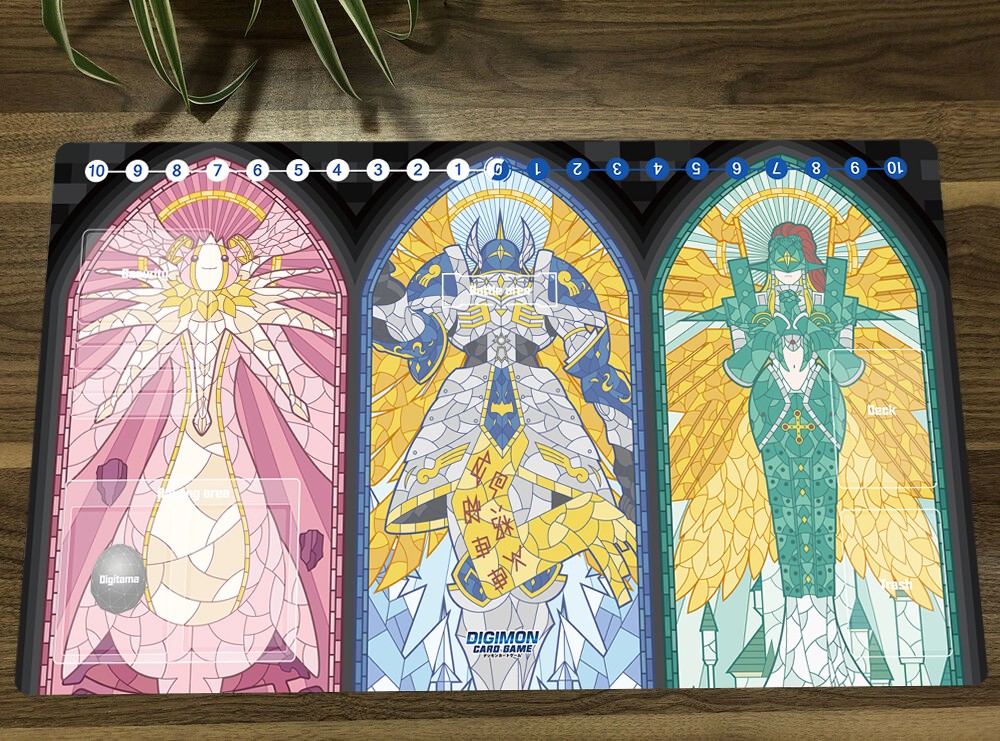 Digimon Playmat Cherubimon Seraphimon TCG CCG Mouse Pad Ofanimon Card Game Mat
