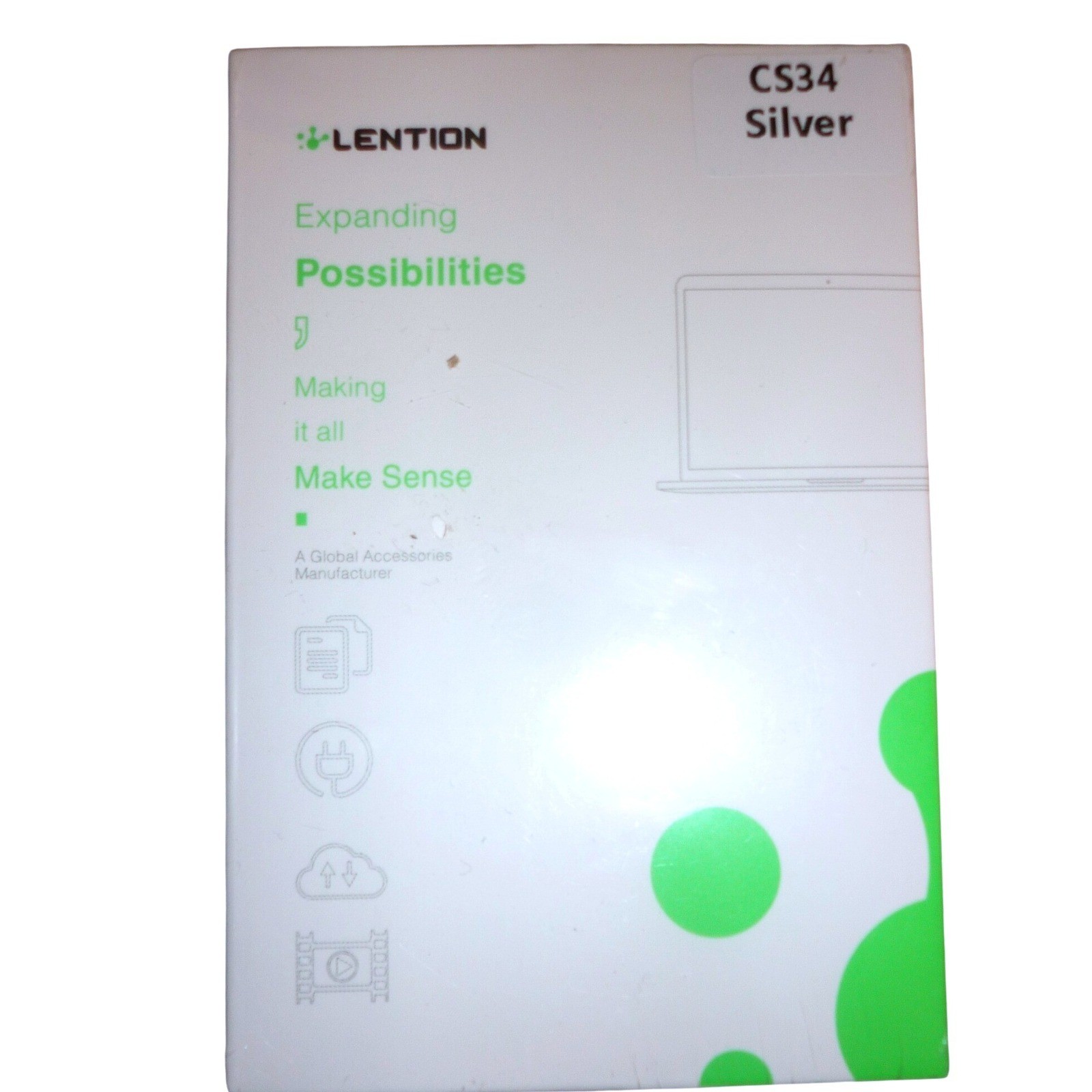LENTION 6-in-1 USB-C Hub for Pro 7 Only 4K 60Hz HDMI SD USB 3.0 60W Silver