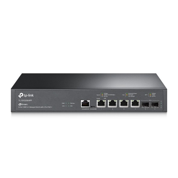 TP-Link TL-SX3206HPP Omada JetStream 6-Port 10GE L2+ Managed Switch with 4-Port