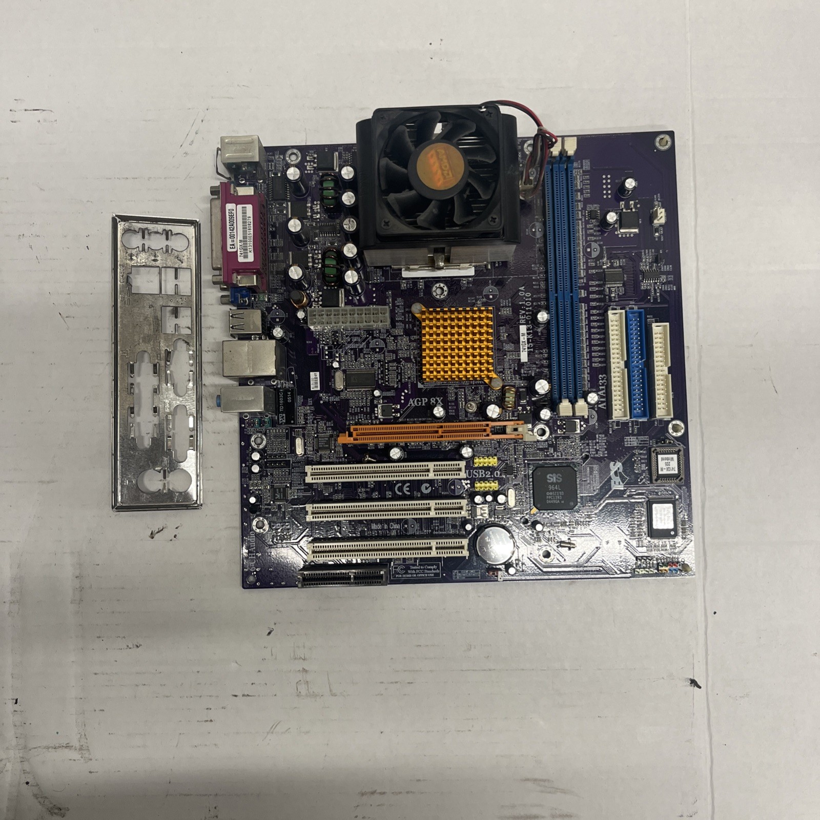 ECS 741GX-M V1.0A MicroATX Motherboard Socket 462 AGP 8X DDR1 W/ AMD SEMPRON