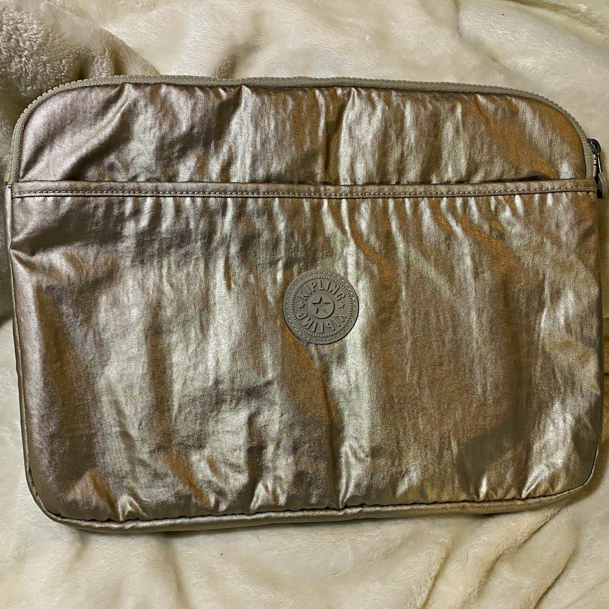 Kipling Padded Solid Laptop Sleeve Zip Case Protective Sleeve Cover