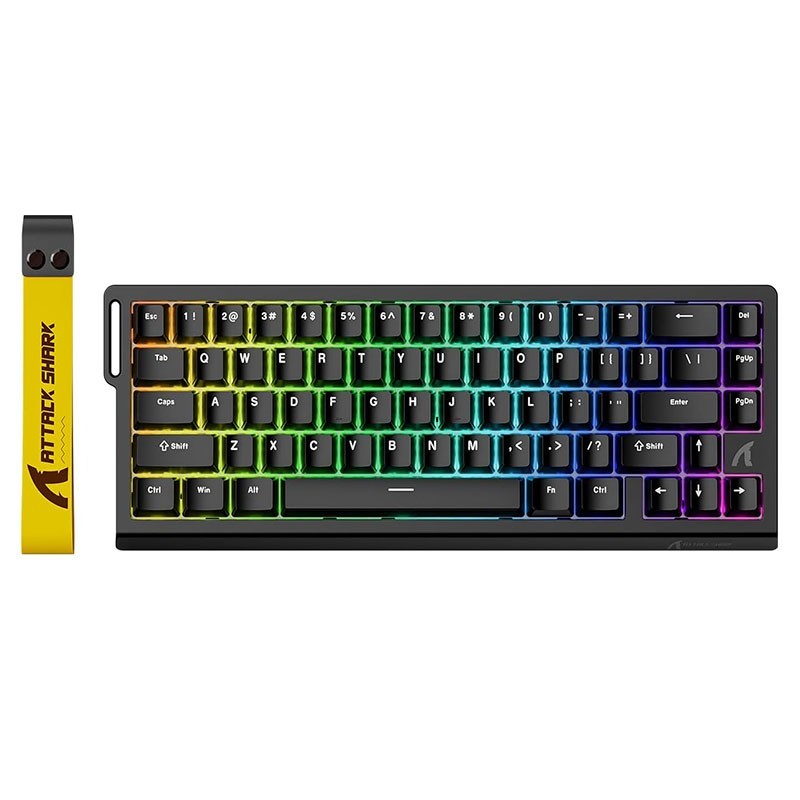 ATTACK SHARK X68 HE 8000Hz Rapid Trigger Wired Gaming Keyboard, Snap Tap, RGB