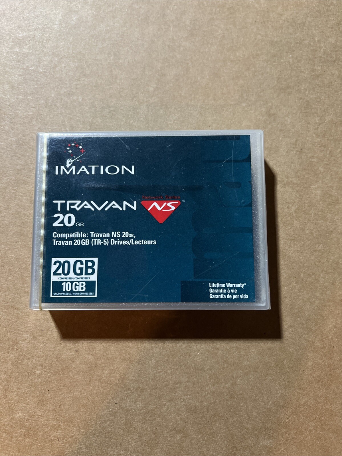Imation 20GB/10GB TR-5 Travan NS Data Tape Cartridge 12115 NS20 TR5 NEW 2 Pack
