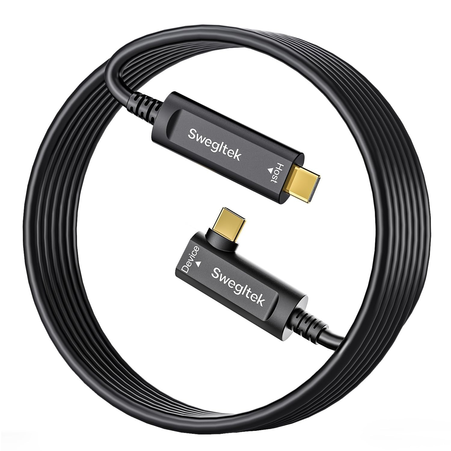 ACTIVE Fiber Optic USB C Cable 33ft, 10Gbps High Speed Data Transfer Optical Pro