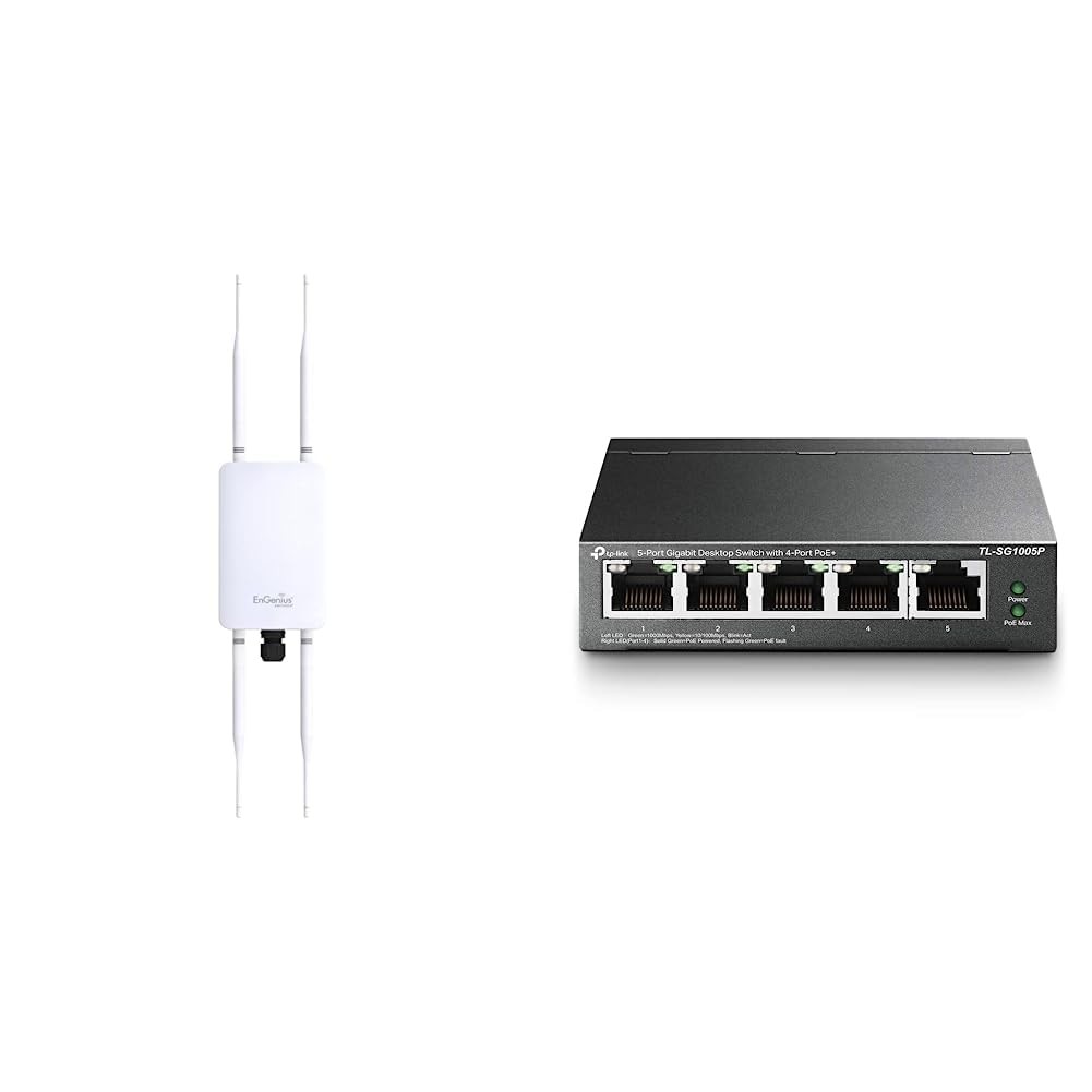EnGenius ENH1350EXT Outdoor Wi-Fi Access Point/Range Extender/Bridge...