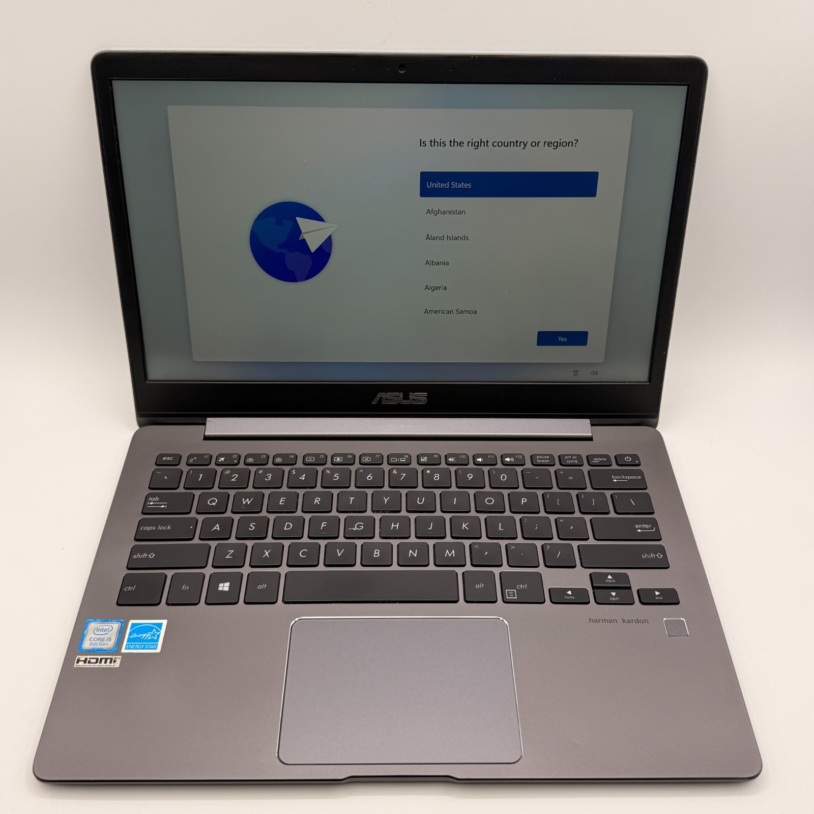 ASUS ZenBook UX331FA Laptop 13.3" i5-8265U 8GB 128GB SSD Win 11 Home Batt 68%