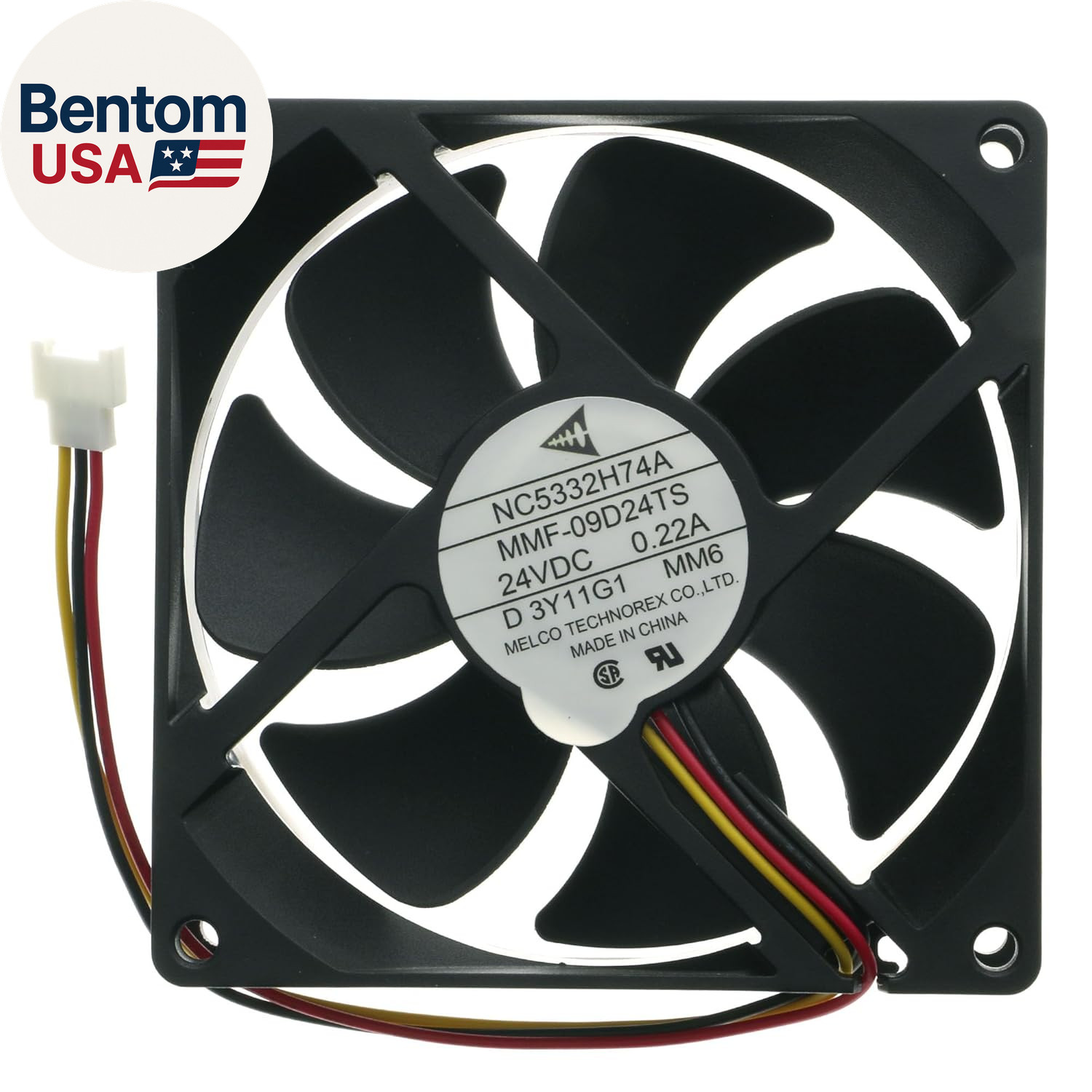 NC5332H74A / MMF-09D24TS-MM6 Inverter Cooling Fan, 92Mm 9225 92X92X25Mm, DC 24V