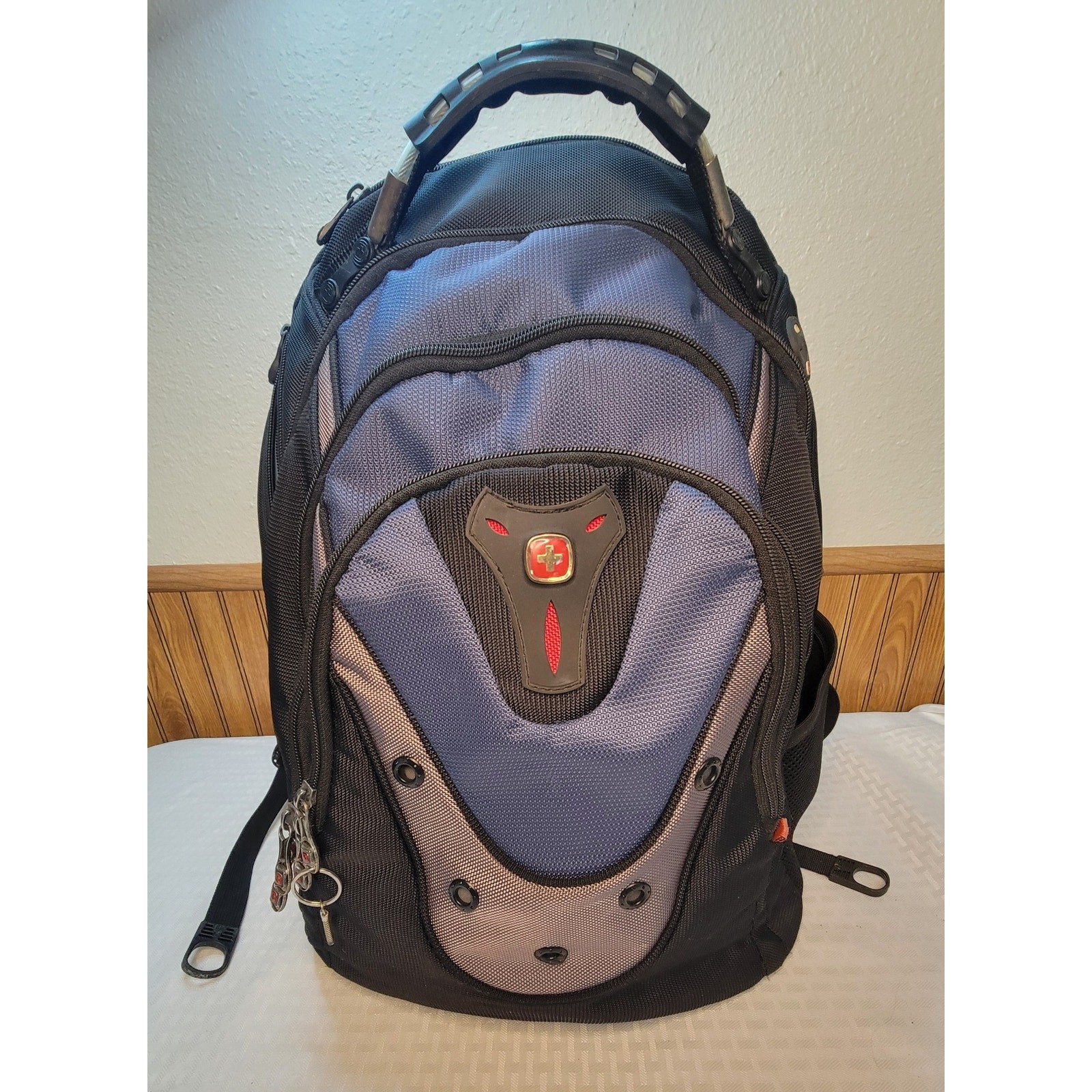 Swiss Gear Wenger IBEX  17" Laptop Backpack Business Gear Black Blue School Work