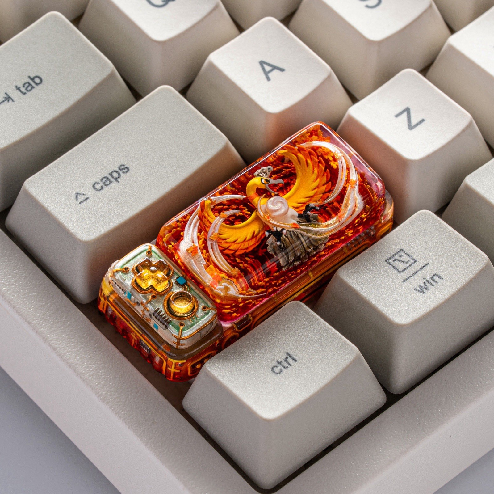 S-CRAFT SHINY HO-OH ARTISAN POKEMON KEYCAP