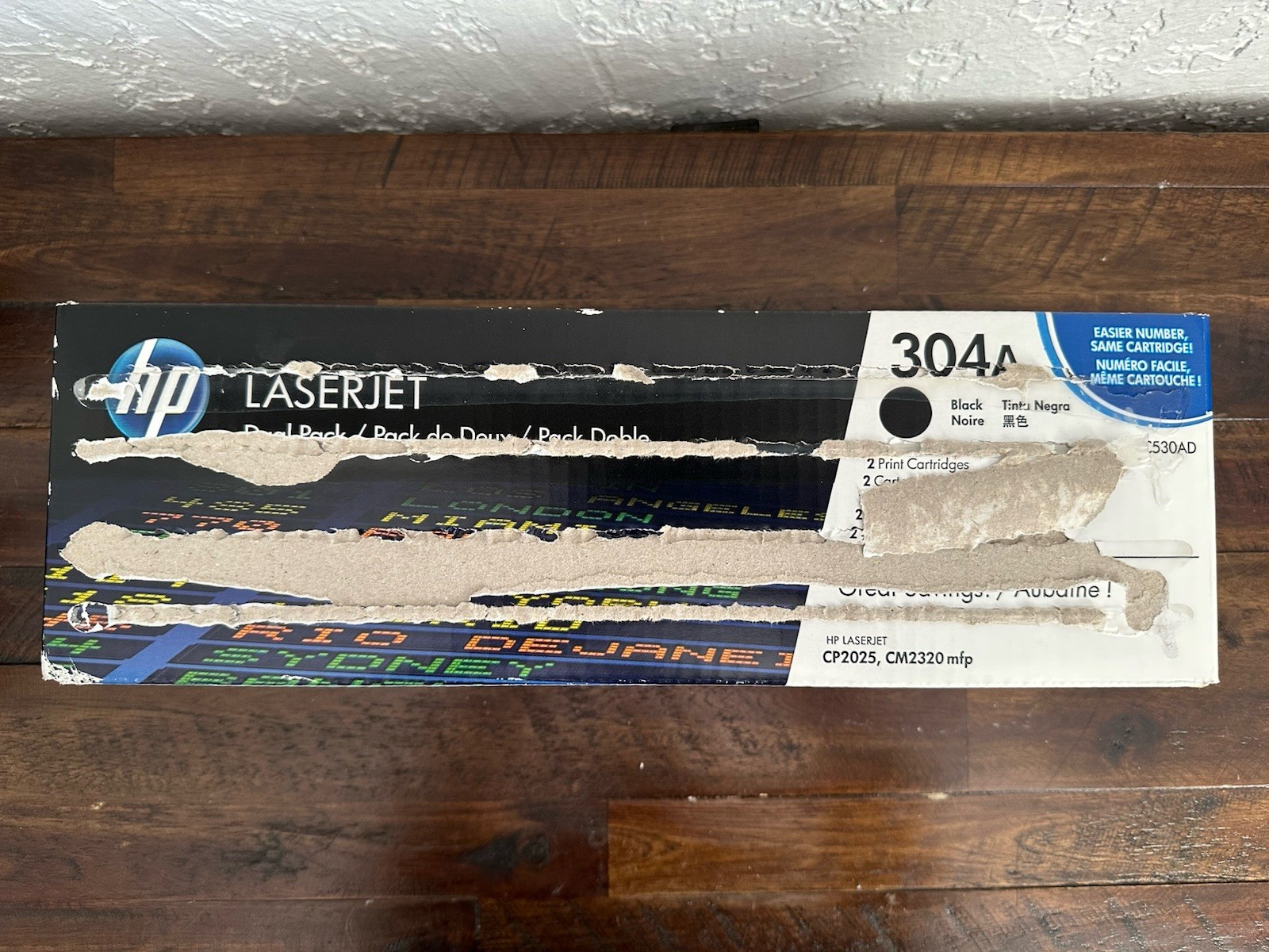 HP 304A Black Toner Cartridge CC530A Genuine LaserJet New Sealed