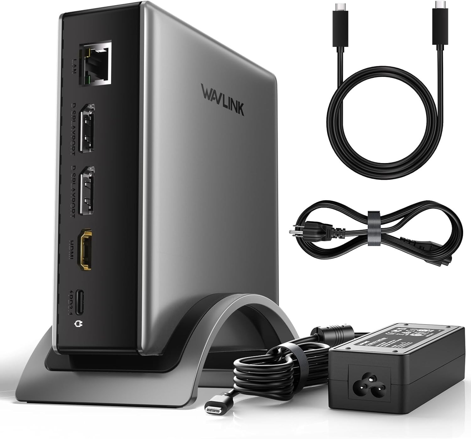 Laptop Docking Station,WAVLINK PD3.1 Dock, Dual DisplayPort, HDMI T38-12
