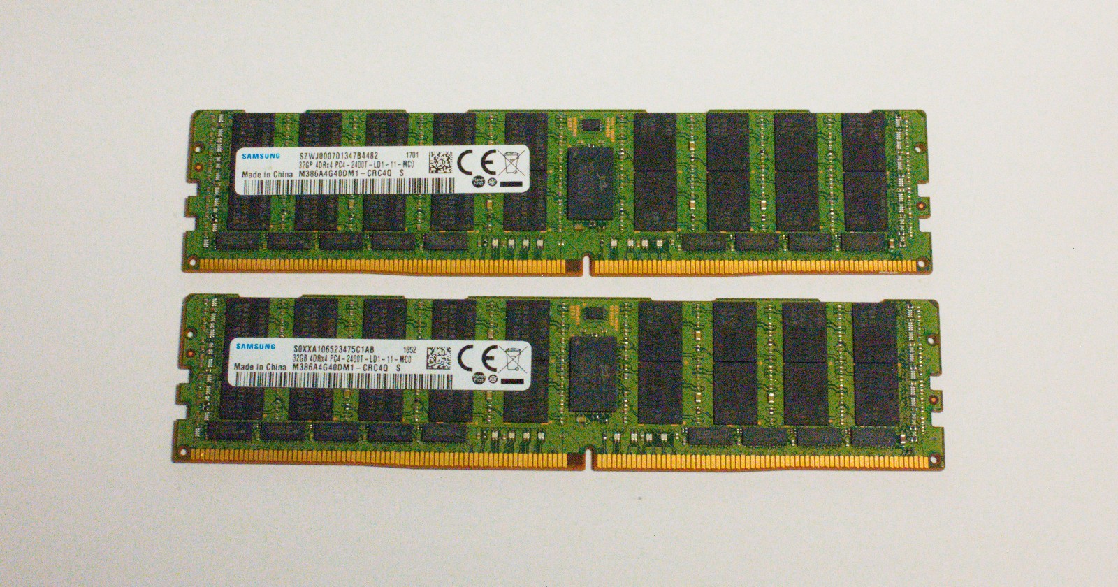 Samsung 64gb ( 2 x 32GB) DDR4 2133MHz LRDIMM 2Rx4 (PC4 2133p) Server ram