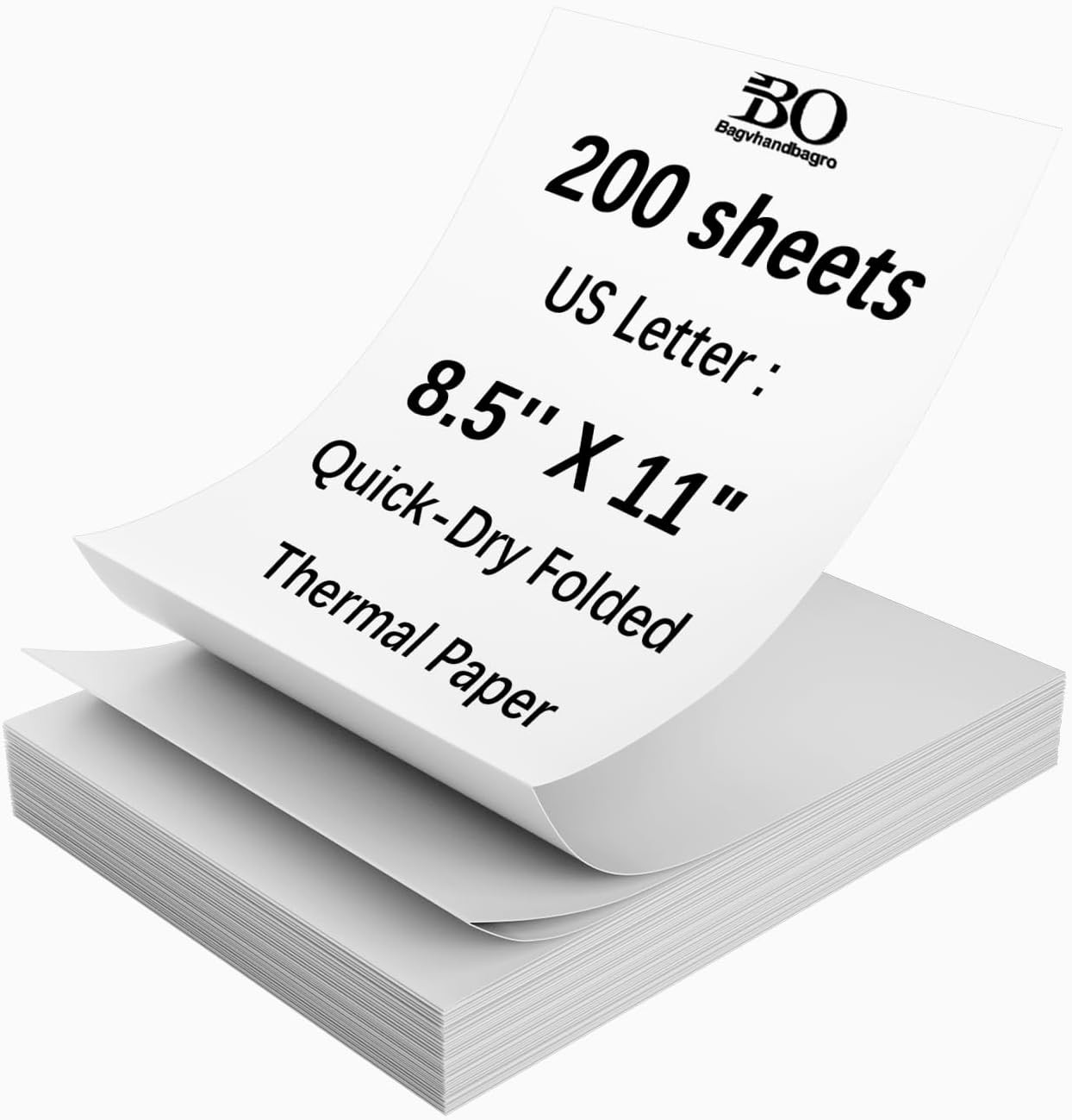 Thermal Printer Paper 8.5 X 11 Inch, 200 Sheets US Letter Thermal Paper