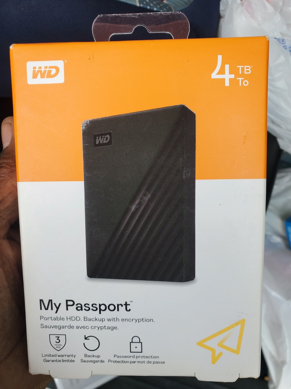 New Sealed WD My Passport 5TB External USB 3.0 Portable Hard Drive - Black