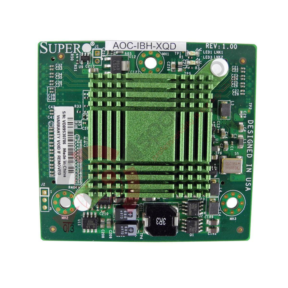 SUPERMICRO AOC-IBH-XQD Dual Port 40Gb InfiniBand / 10GbE Server Adapter  