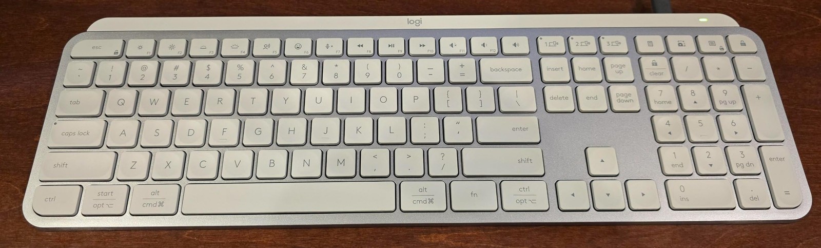 Logitech MX Keys S Wireless Keyboard Bluetooth USB-C Pale Gray
