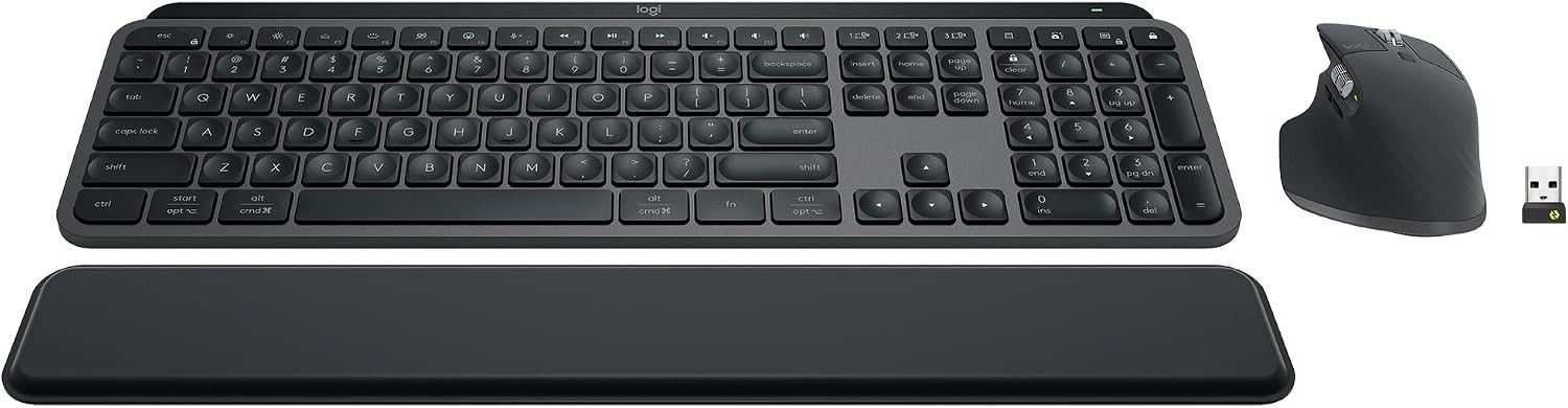 Logitech MX Keys S Combo Performance Wireless Keyboard and Mouse (New)