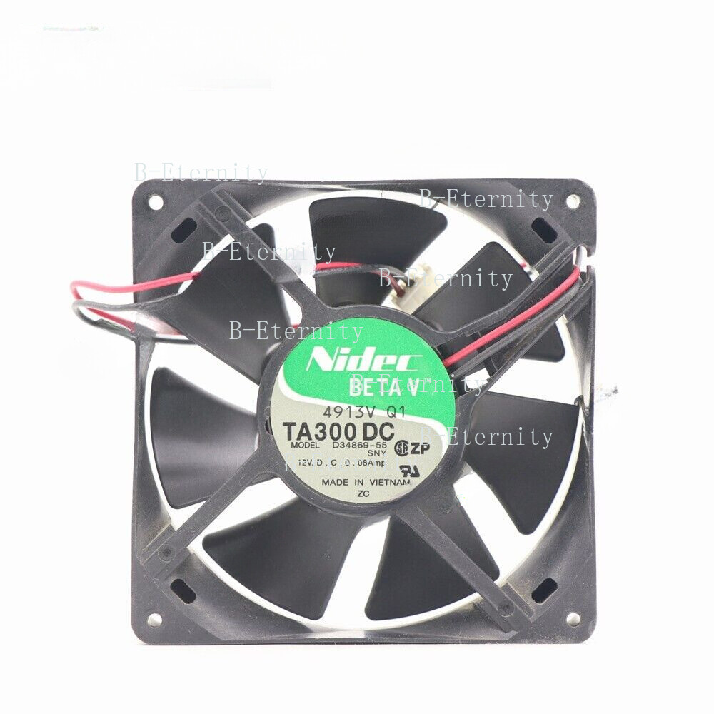 Nidec TA300DC D34683-55 Fan DC 12V 0.08A 80x80x25mm Chassis cooling fan 2pin