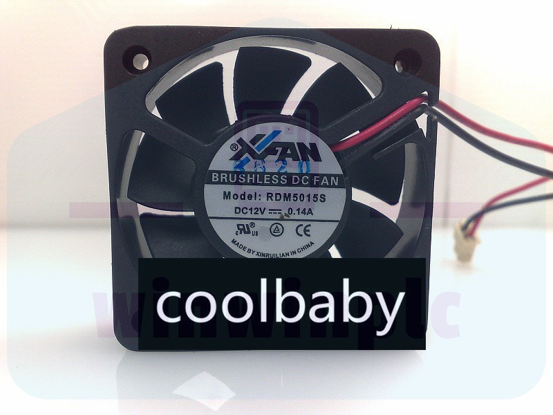 2pcs XFan RDM5015S DC12V 0.14A 50mm Cooling Fan 2Pin 50x50x15mm