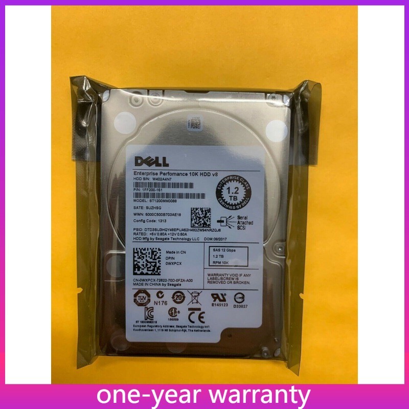 1PCS WXPCX Dell WXPCX 0WXPCX ST1200MM0088 1.2TB 10K SAS 12GB/s 2.5 in HDD Hard