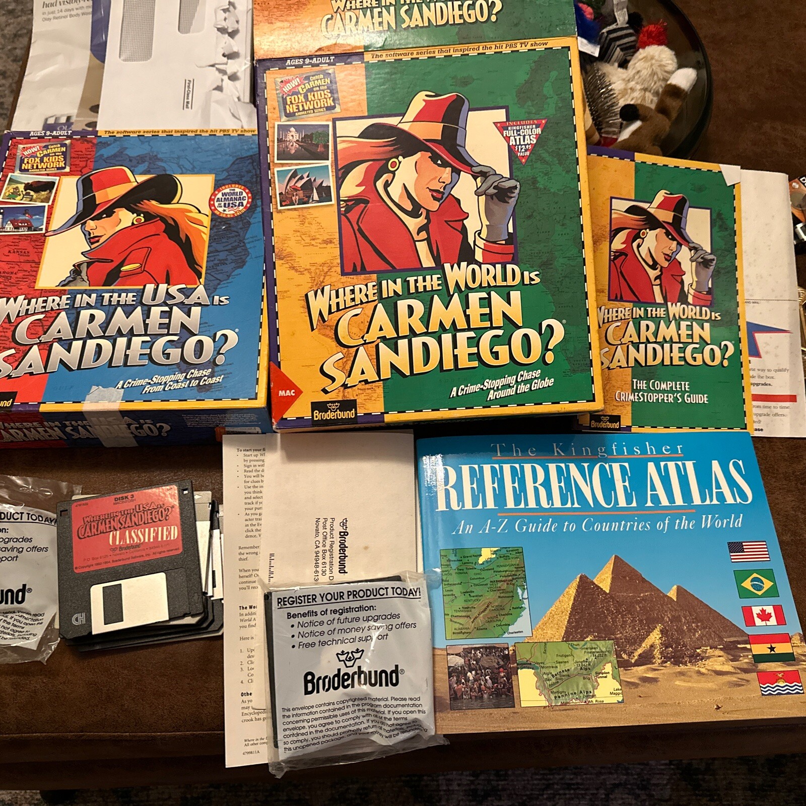 Vintage MacSoftware,Where In The World Is Carmen Sandiego,Where In USA 93 Bigbox