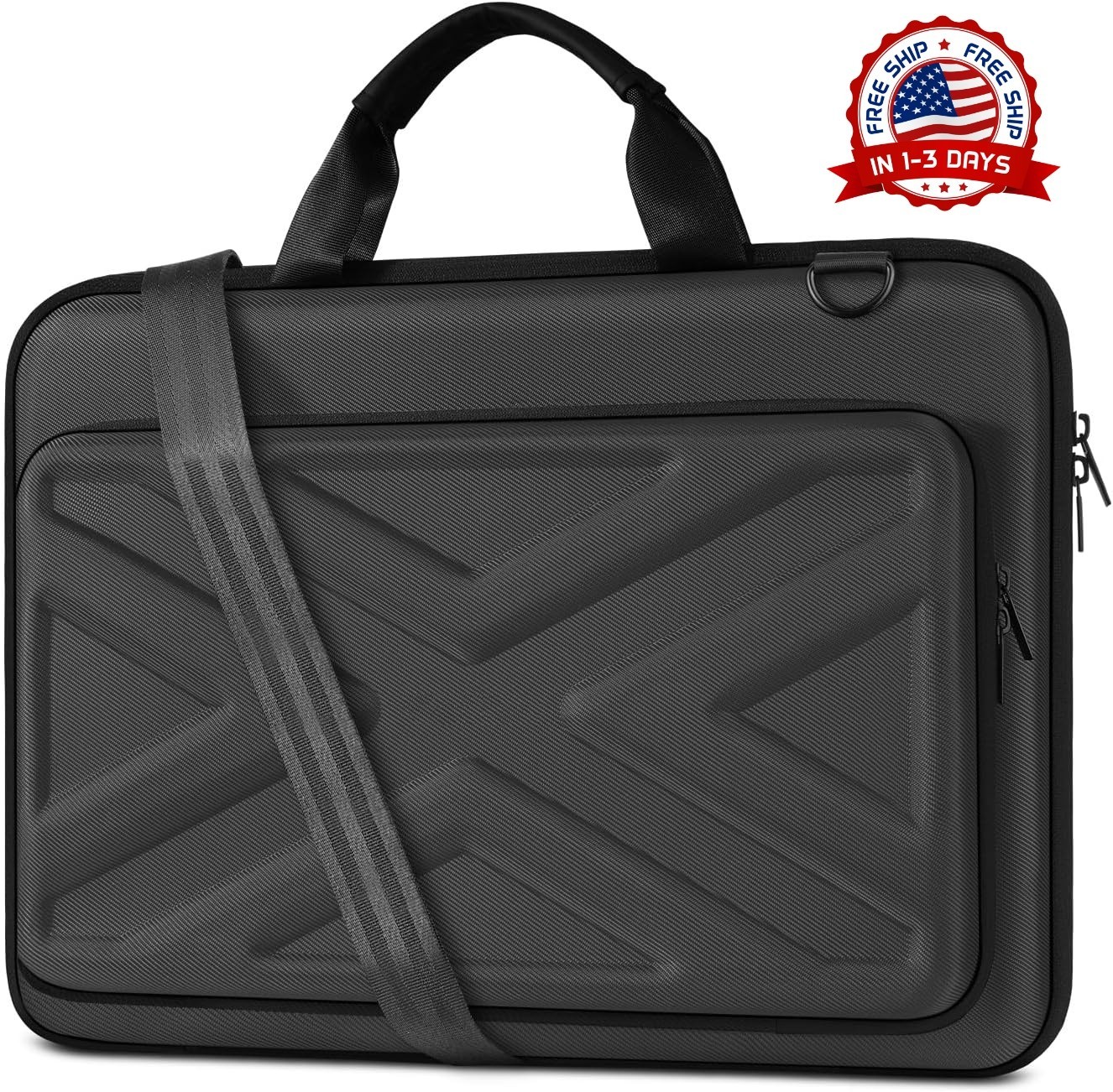 Funda rígida para portátil de 16" para hombre y mujer, con correa para el hombro