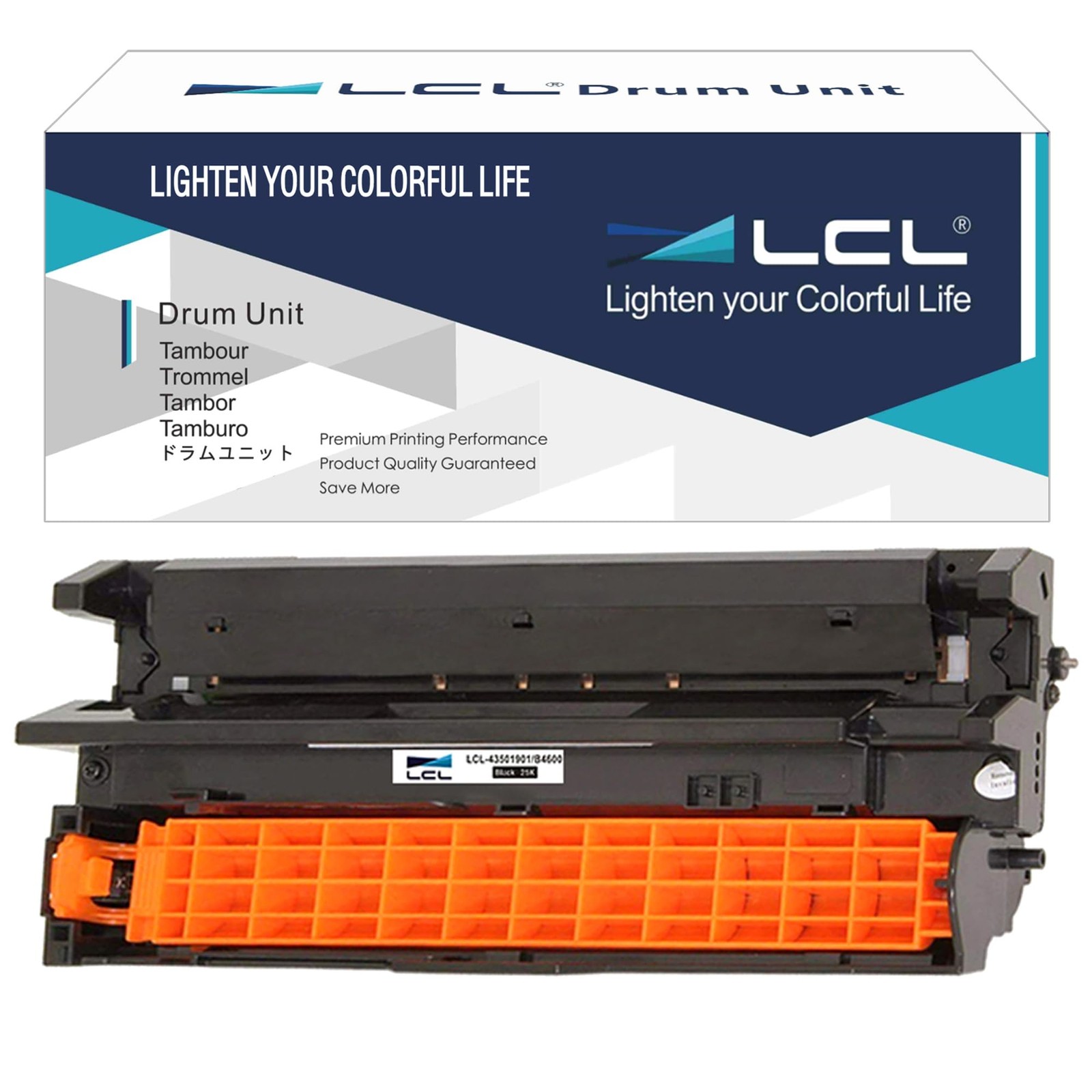 LCL Compatible Drum Unit Replacement for OKI 43501901 25000 Pages Drum B4500n B4