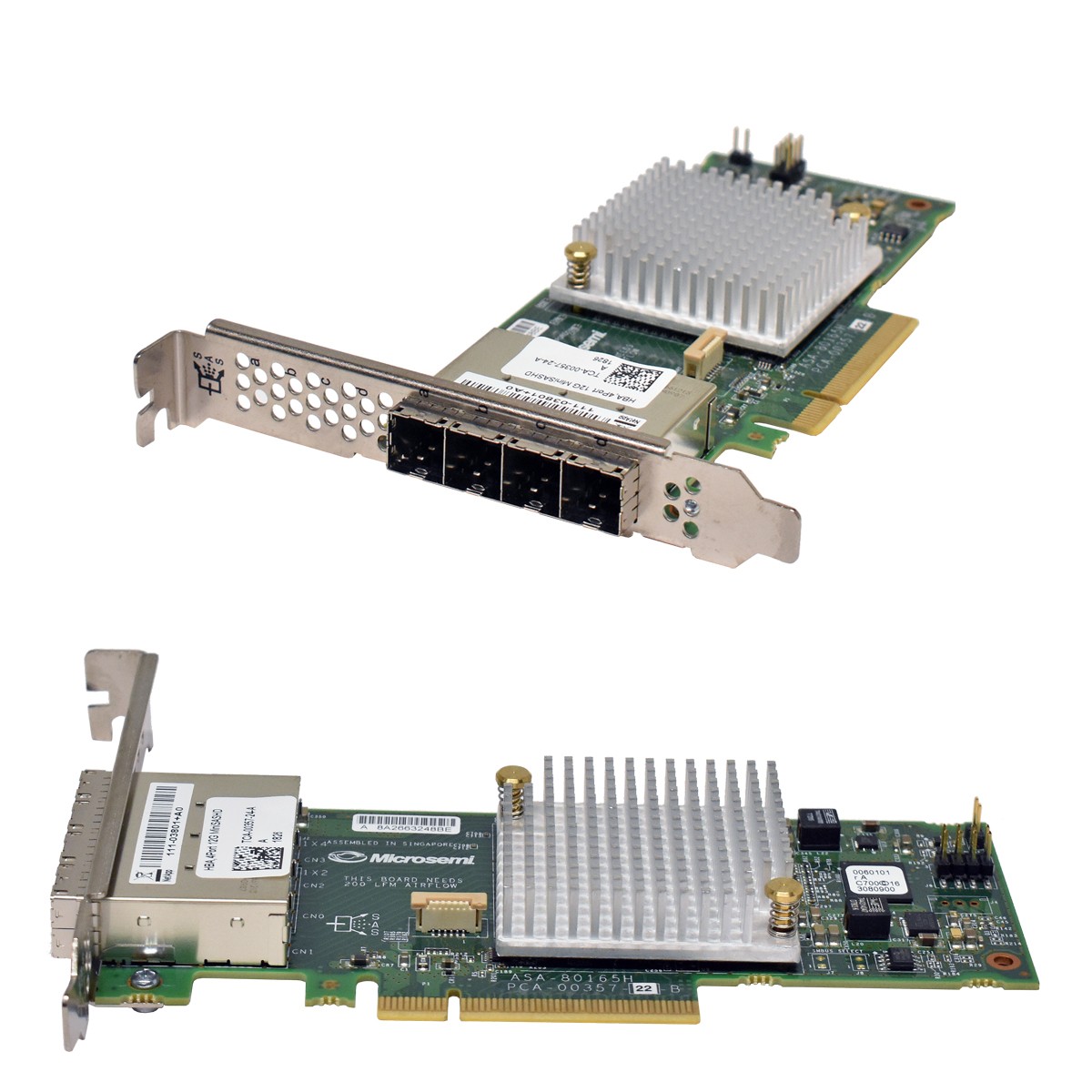 NetApp HBA 4-Port 12G MiniSAS HD PCIe x8 Host Bus Adapter 111-03801+A0