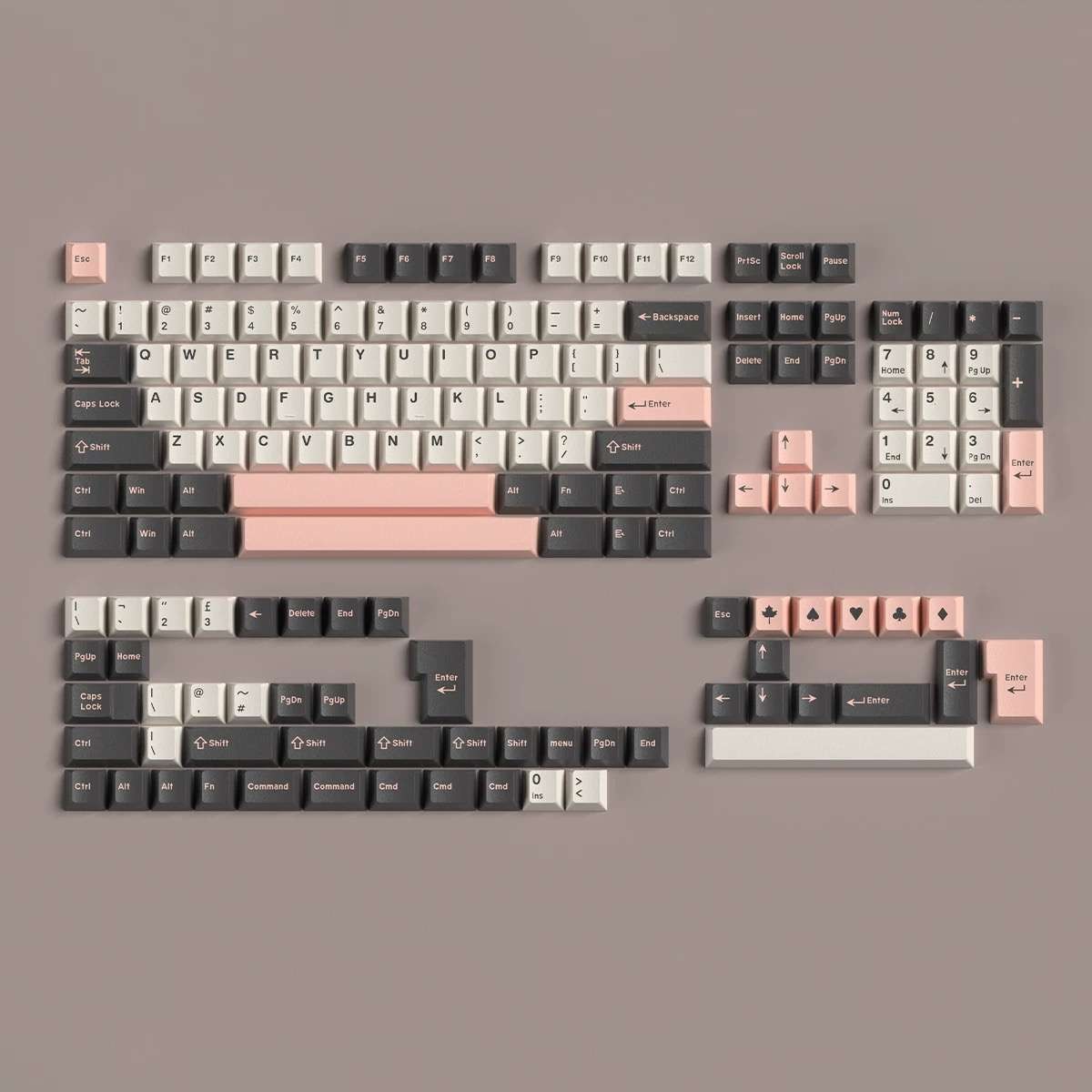 Olivia ABS Double Shot Cherry Profile Keycap Set - 163 Keys