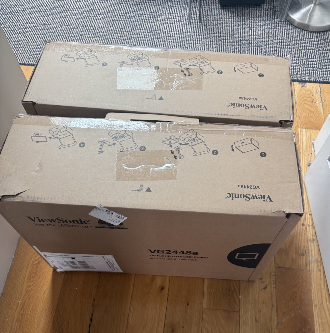 ViewSonic VG2448A 24" Monitor (x2)
