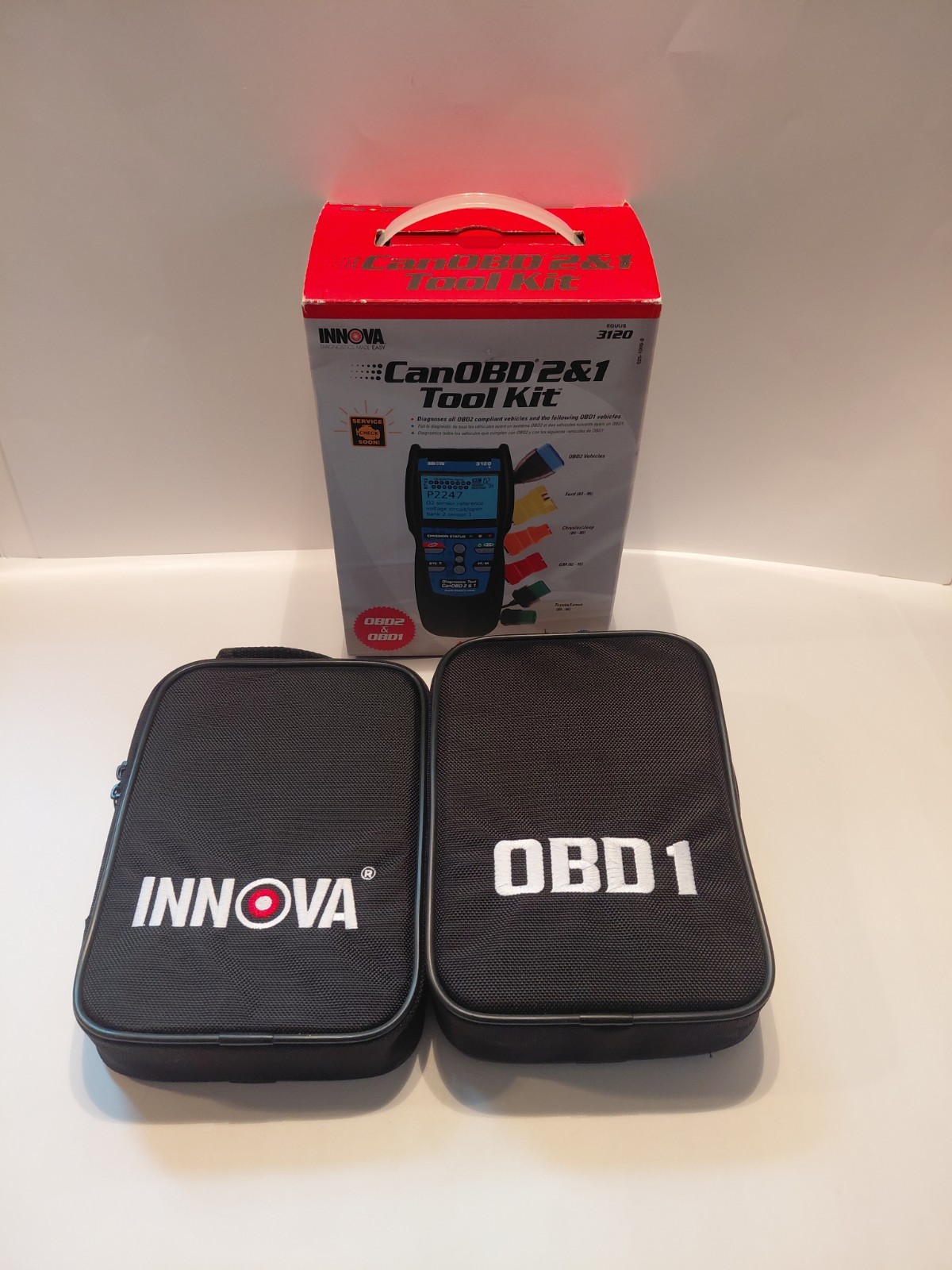 New INNOVA 3120B CANOBD2 OBD1 OBD2 DIAGNOSTIC SCANNER TOOL KIT