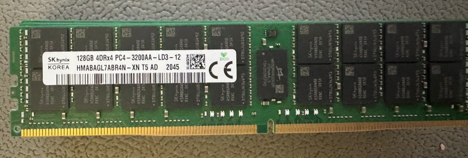 SK Hynix 128GB 4DRX4 PC4-3200AA DDR4 ECC LRDIMM Server Memory HMABAGL7ABR4N-XN