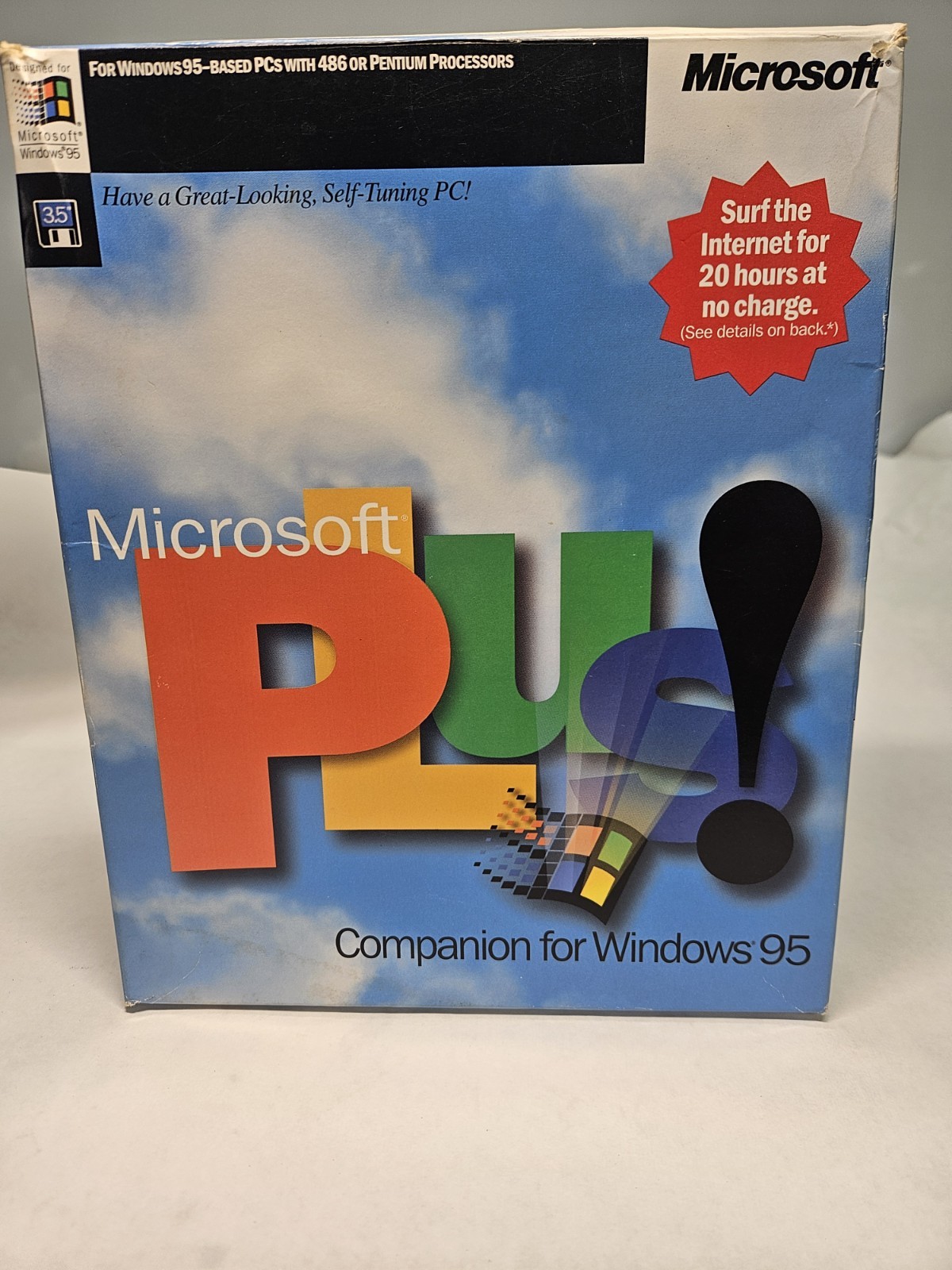 Microsoft Plus Companion For Windows 95  3.5 floppy disk preowned 