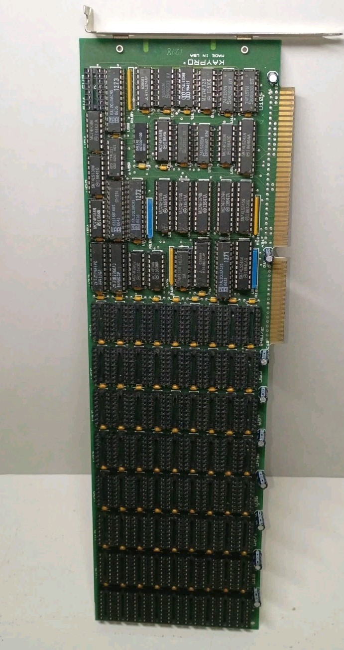 Kaypro 1218 512K RAM Expansion Board MT4264-15 DRAM CP/M Z80 Vintage Untested