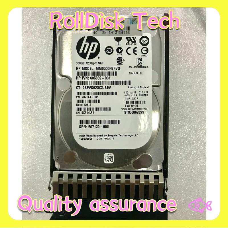 New HP 500GB 6G SAS 7.2K 2.5 H/S HDD 507610-B21 508009-001 HDD Hard Drive