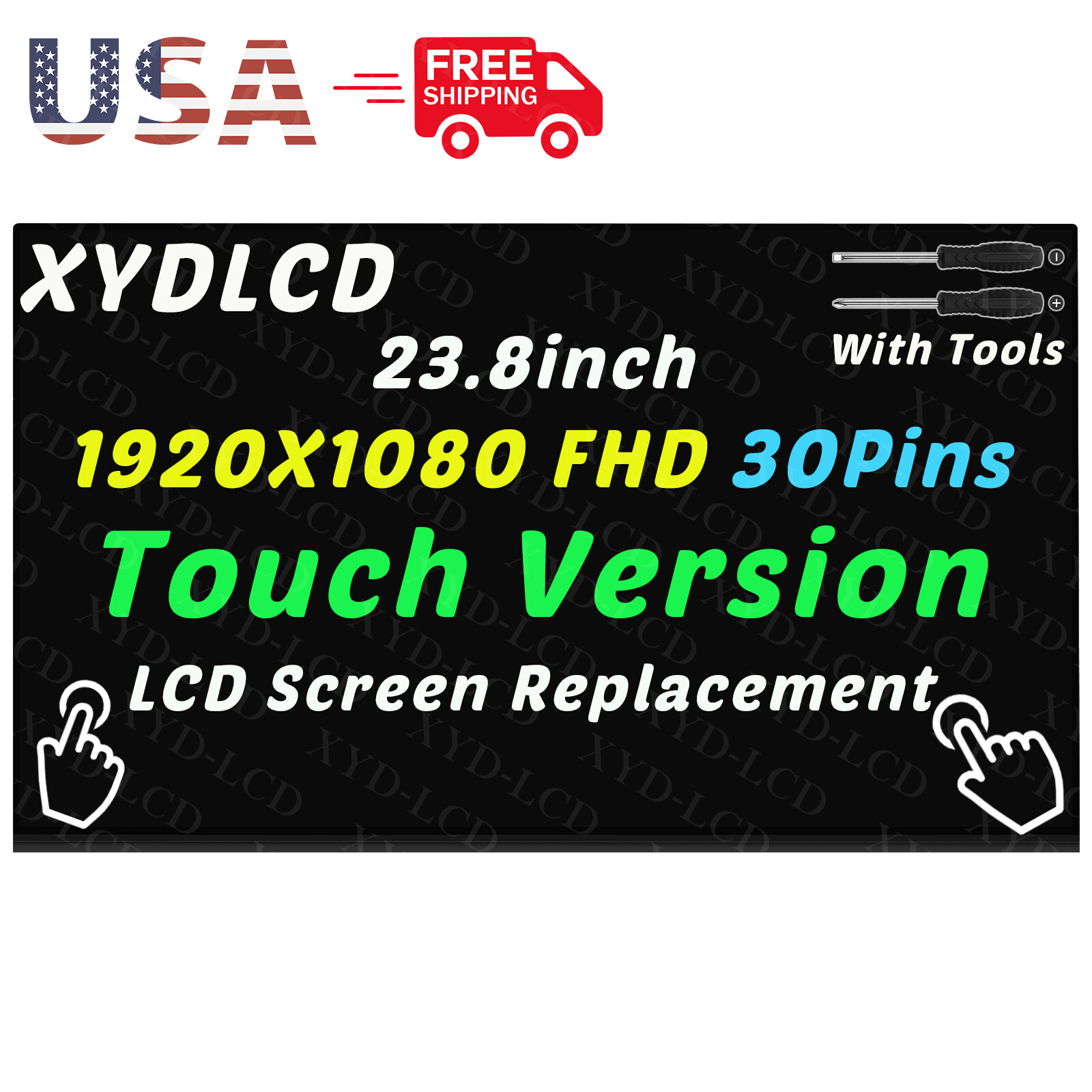 24" for HP 24-F0011NE 24-F0011NH All-in-One LCD Touch Screen Display Borderless