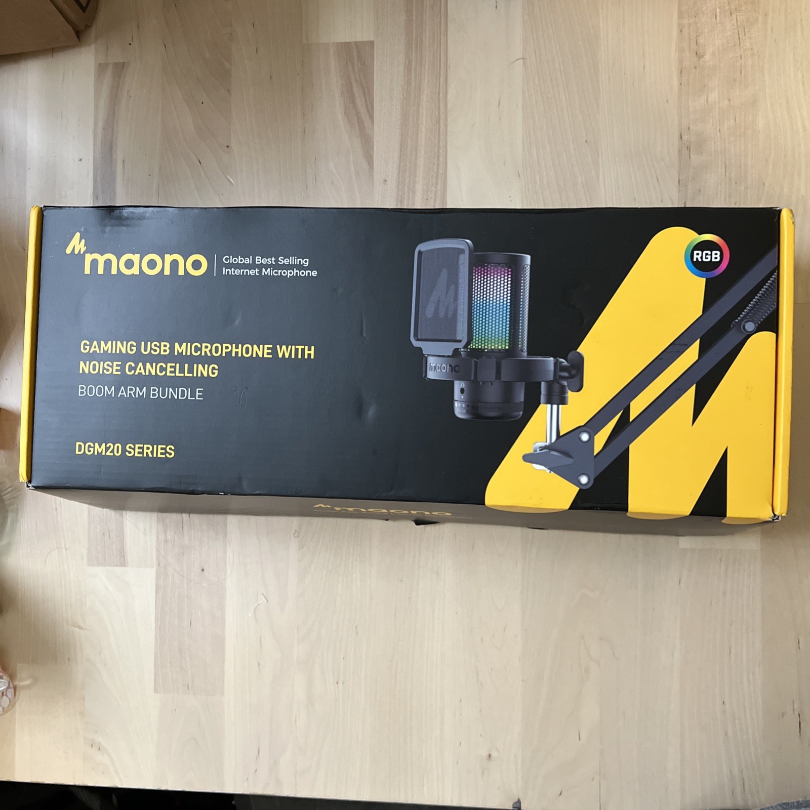 Maono Black DGM20 Series USB Gaming Microphone with Noise Cancelling