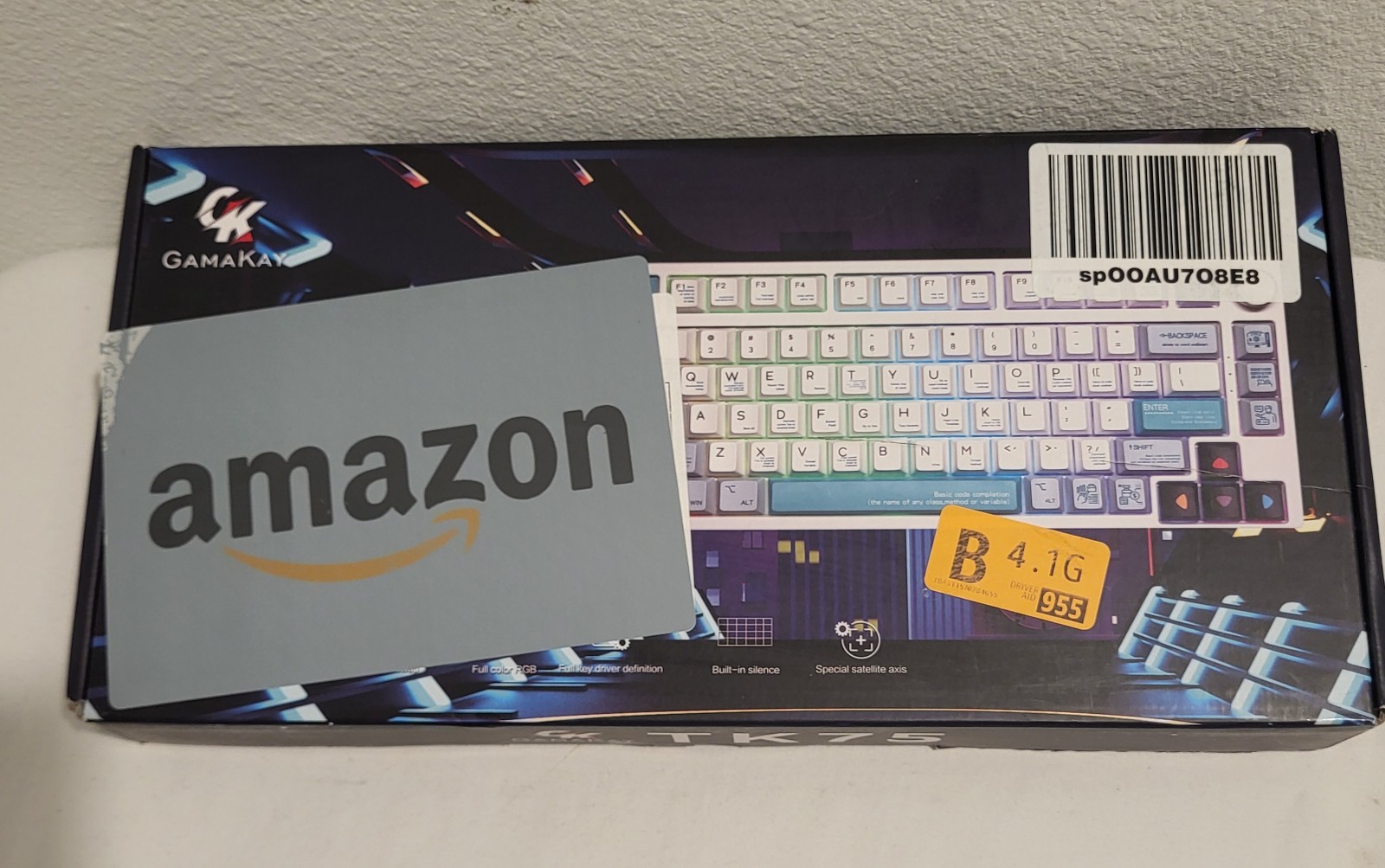 GK GAMAKAY TK75 75% Mute Mechanical Keyboard w/ Knob Control, RGB, Bluetooth