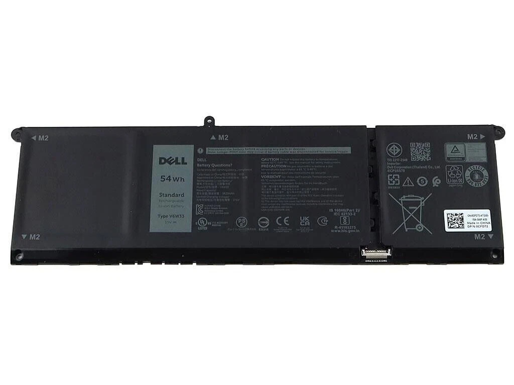 Genuine 54WH OEM V6W33 Battery For Dell Inspiron 3510 3511 3515 5510 Vostro 3515