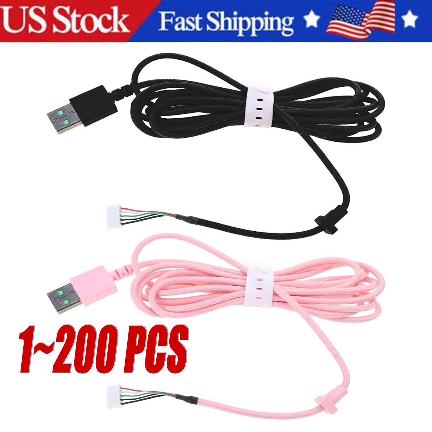 USB Cable for Razer Kraken Edition Ultimate Edition Headphone Headset Cable Lot