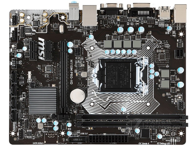 For MSI H110M PRO-VD motheboard H110 LGA1151 DDR4 32G VGA+DVI M-ATX Tested ok