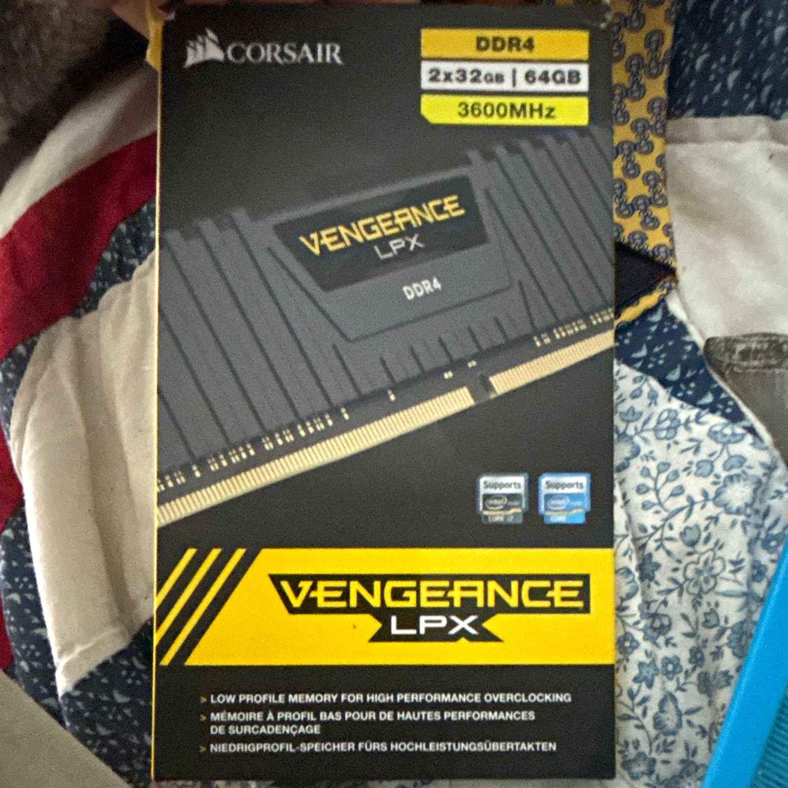 Corsair Vengeance LPX 64GB (2x32GB) DDR4 3600MHz DIMM XMP CMK64GX4M2D3600C18