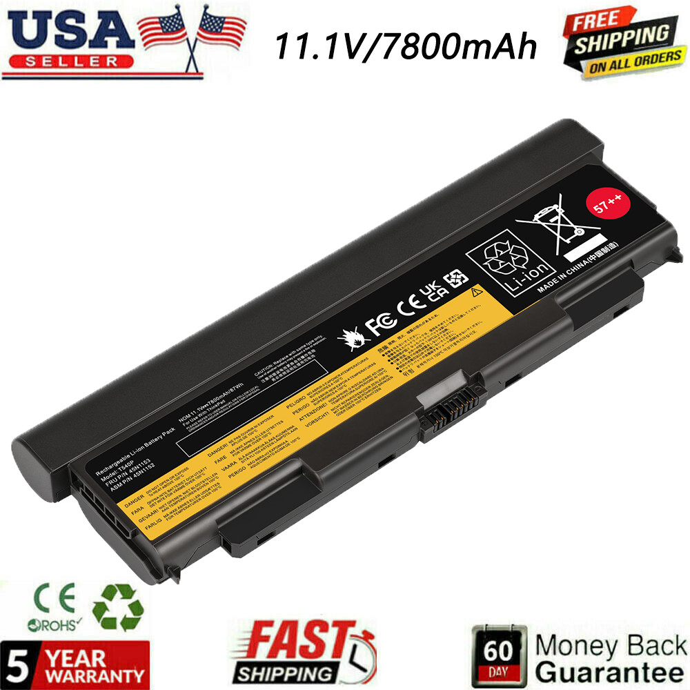 57++ 87Wh Battery For Lenovo ThinkPad T440P T540P W540 W541 L440 L540 Series