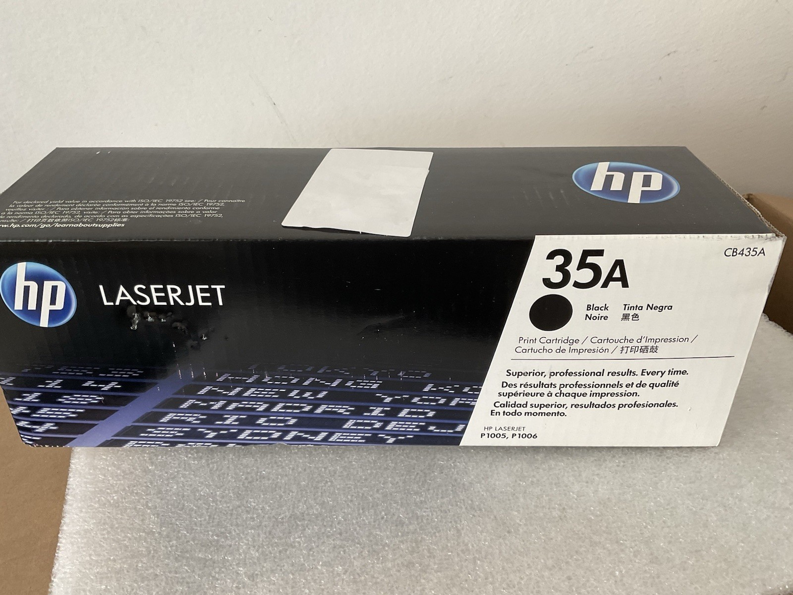 Genuine HP 35A CB435A LaserJet Toner Cartridge SEALED NEW
