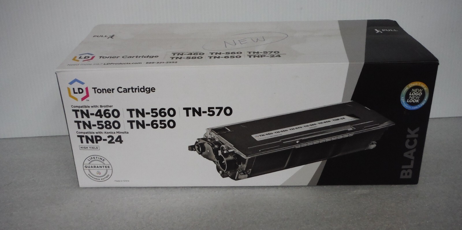 LD Toner Cartridge TN-460 Brother TNP-24 Konica Minolta Black NOS