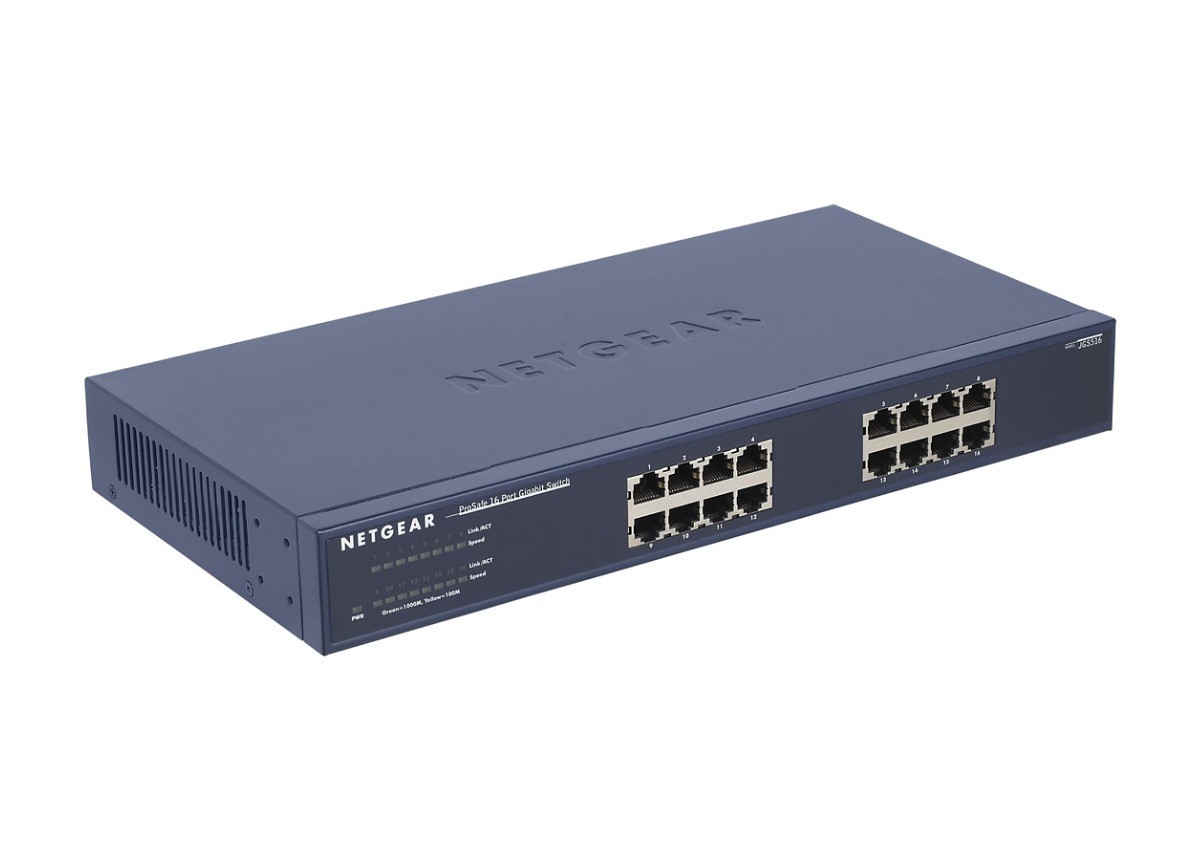 NETGEAR JGS516NA 16-Port Gigabit Ethernet Unmanaged Rackmount Switch