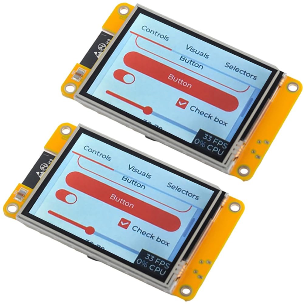 2.8 inch ESP32-2432S028R ESP32 Yellow Display - 9341 Resistive Touchscreen 24...