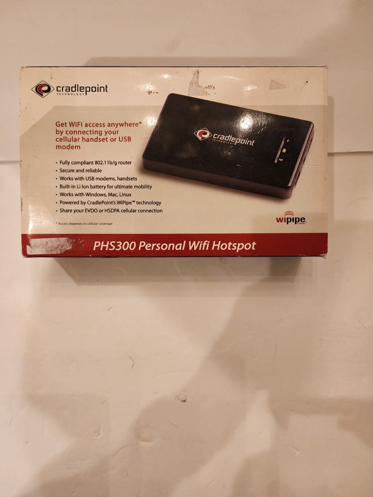 Cradlepoint PHS300 3G/4G Personal WiFi Hotspot PHS300 w/box B2