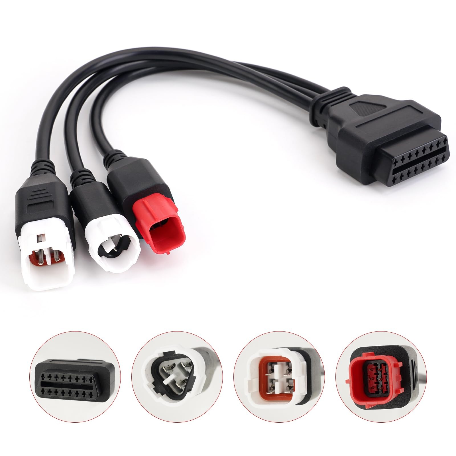 3 in 1 OBD2 Diagnostic Adapter for Yamaha Honda KTM