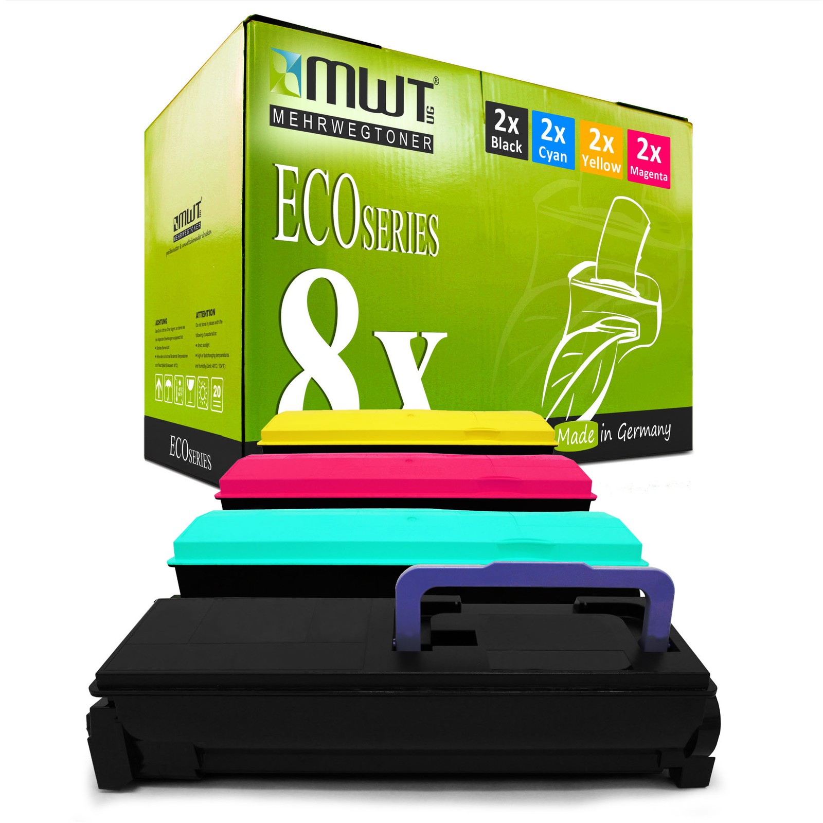 8x MWT ECO Cartridge for Kyocera FS-C-5400-DN Ecosys P-7035-cdn